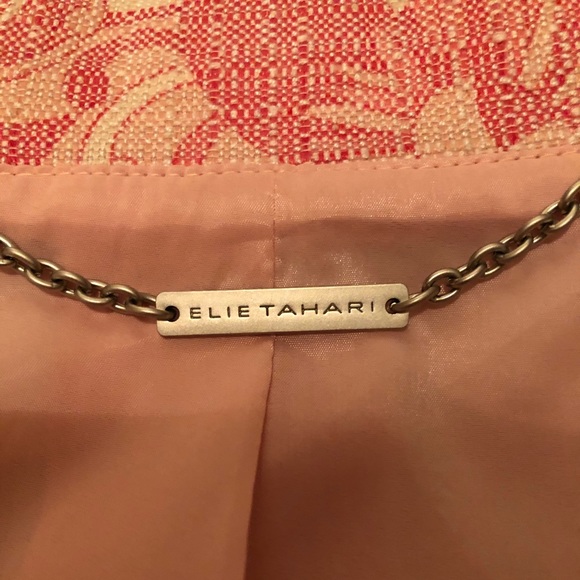 Elie Tahari Pink Printed Statement Jacket - Picture 15 of 15